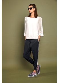 Heine Damen Blusenshirt "Blusenshirt", beige, Gr. 48, unifarben, 100% Polyester, Unterteil:5% Elasthan, 95% Viskose, Shirts