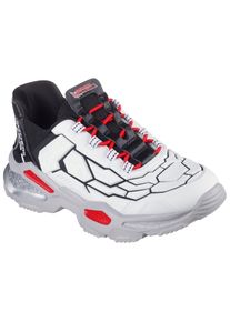 Skechers Kinder Slip-On Sneaker "SKECH-BOTS", Gr. 31, schwarz-weiß, Lederimitat, casual, Schuhe, Sneaker mit Slip-In Funktion, Größenschablone zum