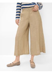 Brax Damen Culotte "Style MELLI S", beige, Gr. 44, 100% Leinen, Hosen