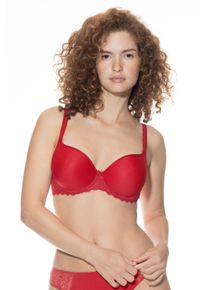 Mey Damen Bügel-BH "SERIE AMOROUS", Gr. 75, rot, Spitze, Obermaterial: 87% Polyamid, 13% Elasthan, casual, BHs, hauchfeine Dessous-Schalen verleihen