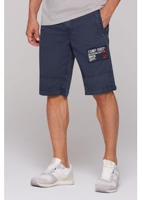 CAMP DAVID Herren Shorts, rot, casual, Gr. XXL, bestickt, Material: 100% Baumwolle, Hosen, mit Bindeband am Saum