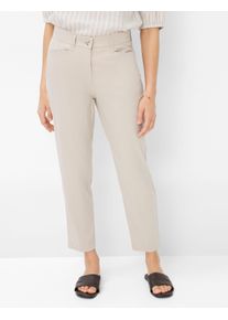 Brax Damen 5-Pocket-Hose "Style MARA S", beige, Gr. 18, 76% Baumwolle, 21% Polyamid, 3% Elasthan, Hosen