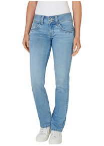 Pepe Jeans Damen Straight-Jeans "GEN", blau, casual, Gr. 25, Web, Obermaterial: 92% Baumwolle, 6% Polyester, 2% Elasthan, Jeans, in schöner Qualtät