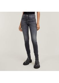 G-Star Raw G-STAR Damen Skinny-fit-Jeans "3301 Skinny Wmn", schwarz, casual, Gr. 32, Denim/Jeans, Obermaterial: 91% Baumwolle, 7% Elastomultiester, 2% Elasthan,