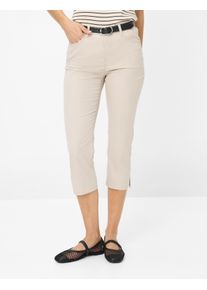 Brax Damen 3/4-Hose "Style MARY C", beige, Gr. 88, 76% Baumwolle, 21% Polyamid, 3% Elasthan, Hosen