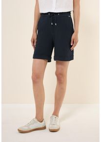 Cecil Damen Shorts, blau, casual, Gr. XXL, unifarben, Web, 100% Baumwolle, Hosen, Middle Waist