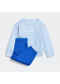 Kinder Trainingsanzug "I LIN FL JOG", blau, sportlich, Gr. 68, adidas Sportswear, Obermaterial: 70% Baumwolle, 30% Polyester, Sportanzüge