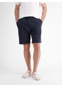 Lerros Herren Shorts, blau, casual, Gr. M, unifarben, Jersey, Obermaterial: 50% Baumwolle, 50% Polyester, Hosen, mit Taschen