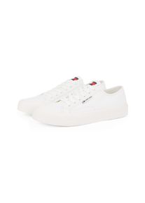 Tommy Jeans Herren Sneaker "TJM LACE UP CANVAS COLOR", Gr. 42, beige, Textil, sportlich, Schuhe, Freizeitschuh, Halbschuh, Schnürschuh mit