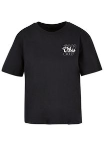 MISS TEE Herren T-Shirt "Miss Tee Good Vibes Wording Tee", schwarz, casual, Gr. M, bedruckt, 100% Baumwolle, Shirts