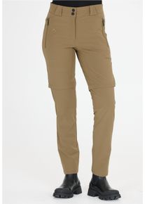 WHISTLER Damen Outdoorhose "Gerd", grün, casual, Gr. 44, unifarben, 92% Polyester, 8% Elasthan, Hosen, im funktionalen und vielseitigen Zip-Off-Design