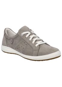 Josef Seibel Damen Sneaker "CAREN 01", Gr. 40, grau, Leder, sportlich, Schuhe, Freizeitschuh, Halbschuh, Schnürschuh mit gepolstertem Schaftrand