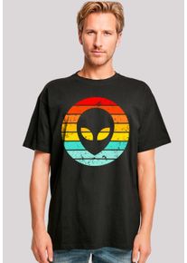 F4NT4STIC Herren T-Shirt "Alien Retro Sonnenuntergang", schwarz, casual, Gr. XXXL, Obermaterial: 100% Baumwolle, Shirts, Premium Qualität