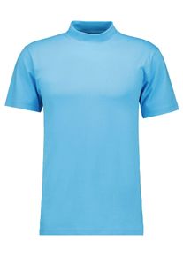 Ragman Herren Stehkragenshirt, blau, klassisch, Gr. S, Baumwolle, Shirts