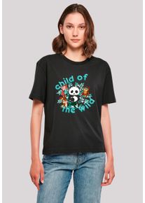 F4NT4STIC Damen T-Shirt "Tao Tao Child Of The Wild", schwarz, casual, Gr. XXL, Obermaterial: 100% Baumwolle, Shirts, Retro, Heroes of Childhood, TV