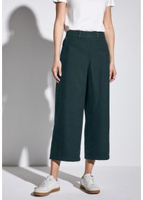 Street One Damen Stoffhose, grün, casual, Gr. 38, unifarben, Stoff, 97% Polyester, 3% Elasthan, Hosen, High Waist