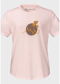 Schöffel SCHÖFFEL Damen Funktionsshirt "T Shirt Haberspitz L"3205, rosa, sportlich, Gr. 40, Oberstoff: 77% Polyester 18% Lyocell 5% Elasthan, Shirts