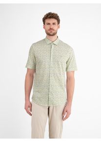 Lerros Herren Kurzarmhemd "Lerros Jerseyhemd für Herren, sommerlich gemustert", weiß, Gr. M, 100% Baumwolle, Hemden