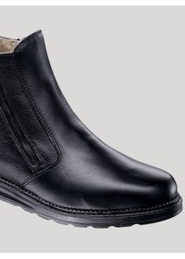 Helix Herren Reißverschlussstiefel, Gr. 46, schwarz, Glattleder, Schuhe