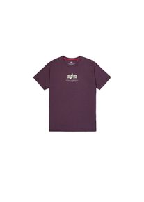 Herren T-Shirt "Alpha Industries Men - T-Shirts Basic T Mid Logo", lila, Gr. L, Alpha Industries, Obermaterial: 100% Baumwolle, Shirts