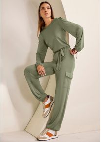 Heine Damen Jumpsuit, grün, Gr. 38, unifarben, 95% Polyester, 5% Elasthan, Overalls