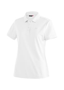 Maier Sports Damen Funktionsshirt "Ulrike", weiß, Gr. 54, 100% Polyester, Shirts, Damen Polo, pique Poloshirt, schnelltrocknendes Outdoor-Shirt