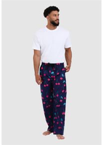 Lousy Livin Underwear LOUSY LIVIN Herren Stoffhose "Pants Cherries", blau, casual, Gr. S, 100% Baumwolle, Hosen, mit Kirsch Print