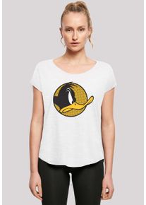 F4NT4STIC Damen T-Shirt "Looney Tunes Daffy Duck Dotted Cartoon", weiß, casual, Gr. M, Obermaterial: 100% Baumwolle, Shirts, Damen,Premium