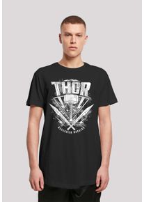 F4NT4STIC Herren T-Shirt "Marvel Thor Ragnarok Thor Hammer Logo", schwarz, casual, Gr. XXL, Obermaterial: 100% Baumwolle, Shirts, Print