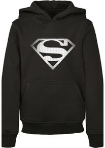 F4NT4STIC Jungen Hoodie "F4NT4STIC Kinder Superman Spot Logo with Basic Kids Hoody", schwarz, Gr. 146, unifarben, 65% Baumwolle, 35% Polyester,