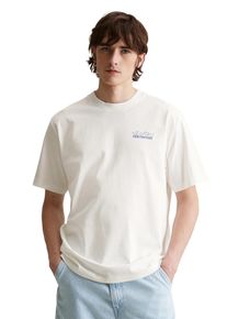 Marc O'Polo Herren T-Shirt "mit Print auf Vorder- und Rückseite", weiß, Gr. XXL, MARC O'POLO DENIM, unifarben, Obermaterial: 100% Baumwolle, Shirts