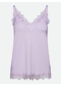 rosemunde Damen Unterhemd "Billie Strap Top", Gr. 44, lila, Obermaterial: 90% Polyester, 10% Elasthan, casual, Unterhemden, wunderschöner