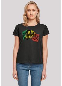 F4NT4STIC Damen T-Shirt "Bob Marley Chords Reggae Music", schwarz, casual, Gr. XS, Obermaterial: 100% Baumwolle, Shirts, Premium Qualität, Musik, By