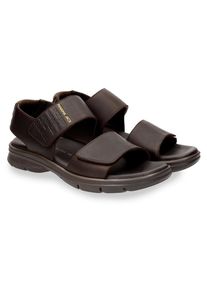 Panama Jack Herren Sandale "Rusell", Gr. 44, braun, Nappaleder, casual, Schuhe, Klettschuh, Sommerschuh, Urlaubschuh mit weicher Lederinnensohle