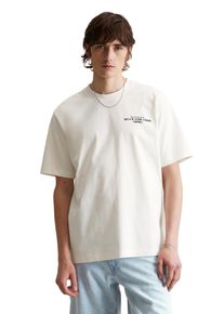 Marc O'Polo Herren T-Shirt "mit Print auf Vorder- und Rückseite", weiß, Gr. XL, MARC O'POLO DENIM, unifarben, Obermaterial: 100% Baumwolle, Shirts