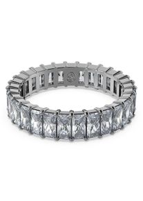 Swarovski Damen Fingerring "Schmuck Geschenk Matrix Ring, 5648286, 5648914, 5714332", 55, Metall, 4,7mm, grau, Metall, Fingerringe, mit Swarovski