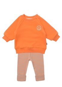 Liliput Kinder Sweatanzug "Smiley", orange, Gr. 74, bedruckt, gestreift, 80% Baumwolle, 20% Polyester, Sportanzüge, bestehend aus Leggings und