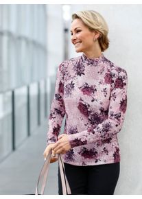 Classic Basics Damen Stehkragenshirt "Winter-Shirt", rosa, Gr. 38, 95% Polyester, 5% Elasthan, Shirts