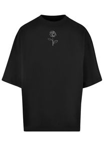 Merchcode Herren T-Shirt "Merchcode Herren Spring - Rose HugeSpring - Rose Huge Tee Tee", schwarz, casual, Gr. M, bedruckt, 100% Baumwolle, Shirts