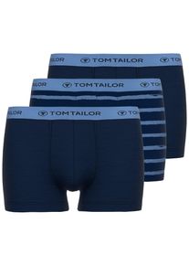 Tom Tailor Herren Boxershorts "Buffer", Gr. 8685, blau, mittel, allover, Single Jersey, Obermaterial: 95% Baumwolle, 5% Elasthan, gestreift,