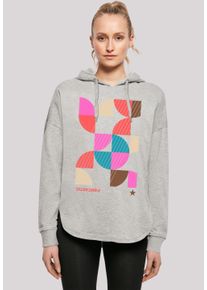 F4NT4STIC Damen Kapuzenpullover "Abstrakt", grau, casual, Gr. S, Obermaterial: 100% Baumwolle, Pullover, Print