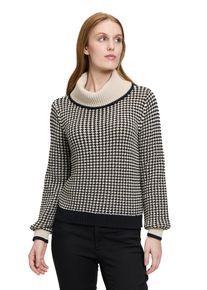 BETTY & CO BETTY & CO Damen Strickpullover "Betty & Co Strickpullover mit Kragen", schwarz, casual, Gr. 46, Strick, Obermaterial: 57% Baumwolle, 43% Polyester.,