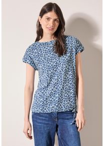 Cecil Damen Print-Shirt, weiß, casual, Gr. L, bedruckt, Web, 100% Baumwolle, Shirts, aus reiner Baumwolle