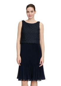 Vera Mont Damen Cocktailkleid "Vera Mont Cocktailkleid mit Plissee", blau, festlich, Gr. 36, Chiffon, Obermaterial: 100% Polyester. Futter: 100%