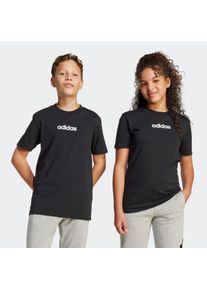 Kinder T-Shirt "J LIN TEE 160", schwarz-weiß, sportlich, Gr. 140, adidas Sportswear, Obermaterial: 100% Baumwolle, Shirts