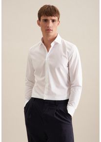 Seidensticker Herren Businesshemd "Schwarze Rose", weiß, Gr. 38, unifarben, 100% Baumwolle, Hemden, Shaped Kentkragen Uni