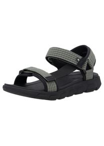 RIEKER SPORT Herren Sandale "Orlando", Gr. 46, grün, Textil, Lederimitat, sportlich, Schuhe, Outdoorsandale, Sommerschuh, Maschinenwäsche, mit