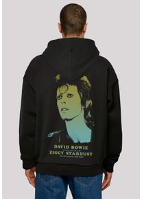F4NT4STIC Herren Kapuzenpullover "David Bowie Ziggy Gradient", schwarz, casual, Gr. M, Obermaterial: 100% Baumwolle, Pullover, Print