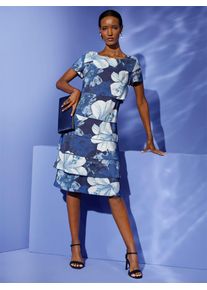 CRÉATION L CREATION L Damen Druckkleid "Modal-Kleid", blau, Gr. 38, geblümt, gemustert, mehrfarbig, bedruckt, 84% Modal, 16% Polyester, Kleider