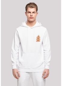 F4NT4STIC Herren Kapuzenpullover "Gingerbread Lebkuchen Tree", weiß, casual, Gr. XXXL, Obermaterial: 50% Baumwolle, 50% Polyester, Pullover, Print
